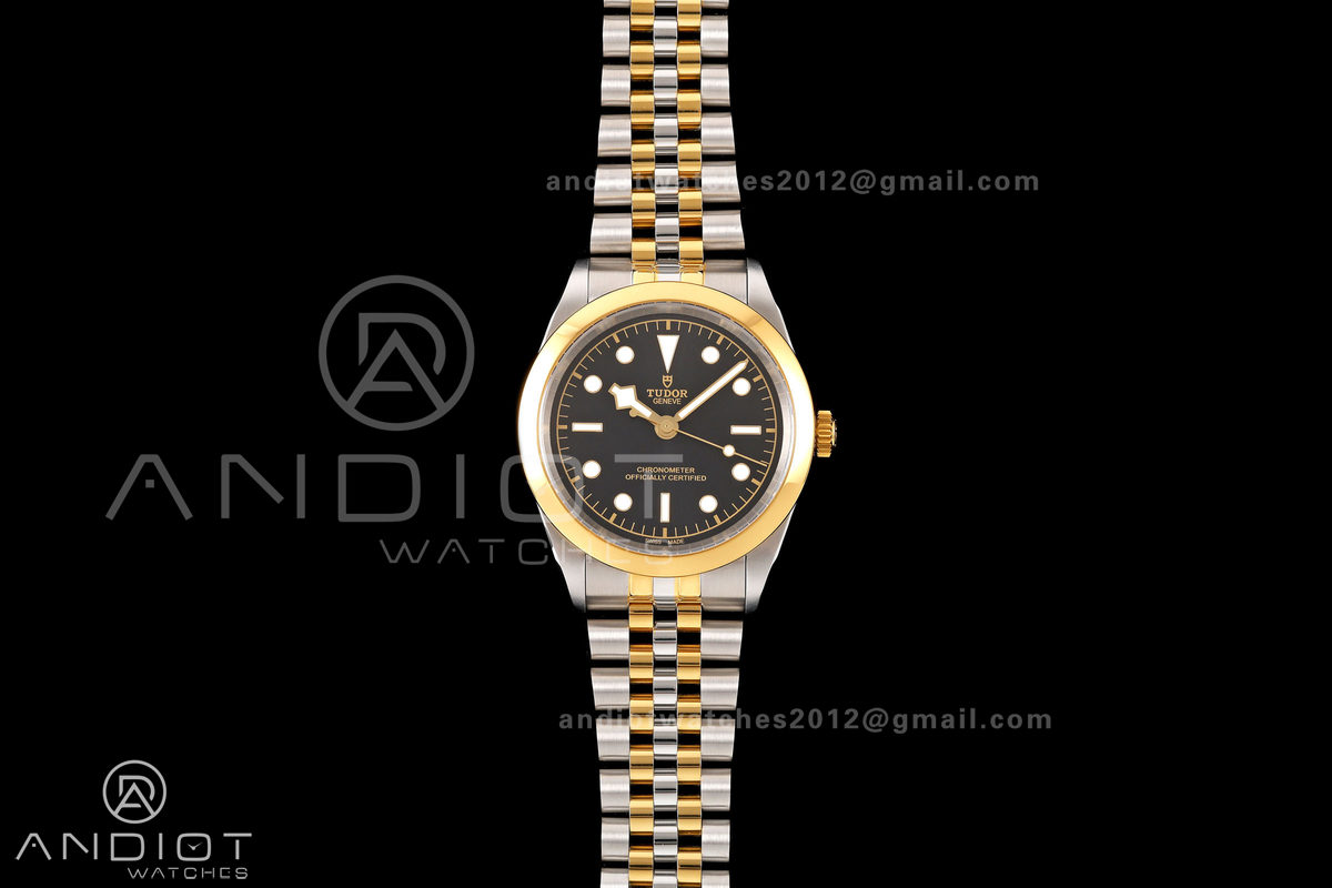 Black Bay One 41 SS/YG HTF 1:1 Best Edition Black Dial on SS/YG Bracelet A26J